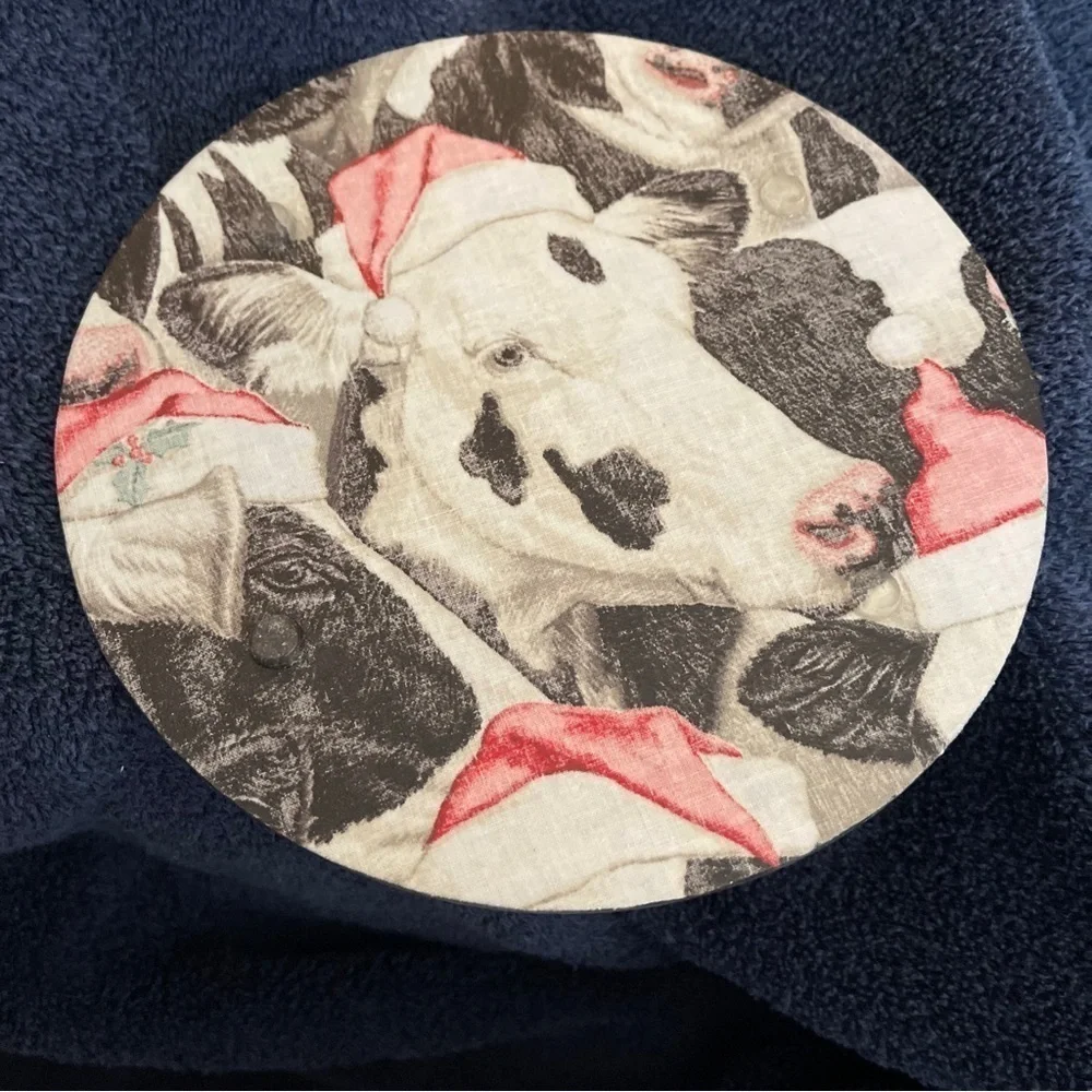 Santa Cow Trivet 8” Diameter